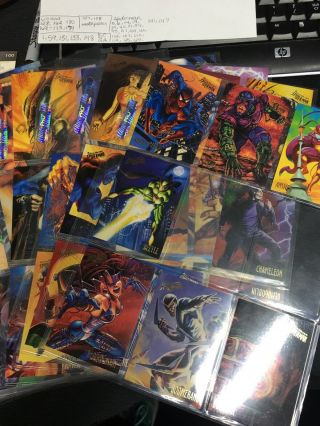 1995 Fleer Ultra Spider - Man Trading Card Set Of 130/150