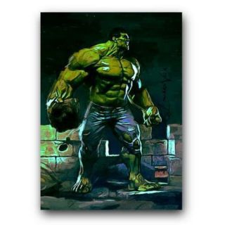 Aceo 2015 The Hulk 4 Hand Paint Art Sketch Card 7/25 Limited Artist Signed