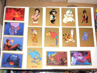 1993 Aladdin Skybox 90 Base Card Set Disney Jasmine Genie Robin Williams