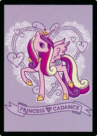 My Little Pony Series 4 Glitter Logic Puzzle Card Single 93 Princess Cadance