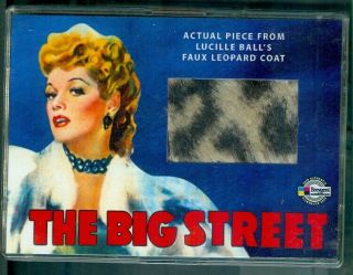 Classic Vintage Movie Posters (vt1) Piece Of Coat Worn By Lucille Ball Card