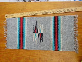 Vintage Navajo Native American Indian Rug Saddle Blanket Handmade