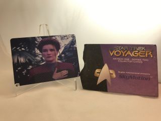 Star Trek Voyager Season 1 Series 2 Skybox 1995 Skymotion Card W/original Sleeve