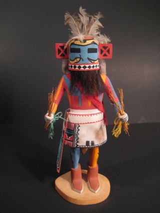 Hopi Native American Hand Carved Kachina Doll 12 " Finx