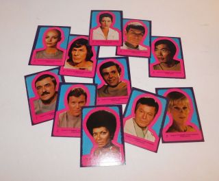 11 1979 Paramount Pictures Star Trek Trading Card Stickers