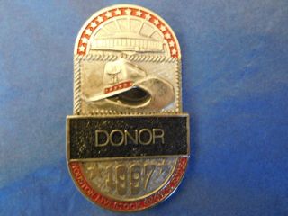 1997 Houston Livestock Show And Rodeo Donor Badge Hlsr Astrodome Estate