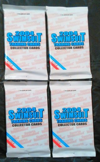 2004 Sports Illustrated Swimsuit Trading Cards Packs X4 (four)