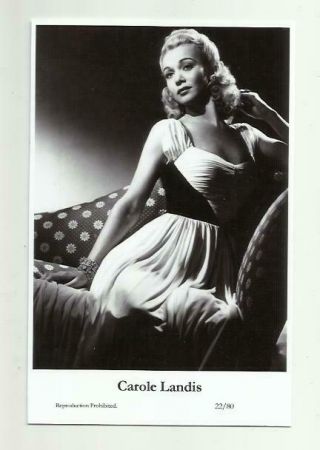 (n478) Carole Landis Swiftsure (22/80) Photo Postcard Film Star Pin Up