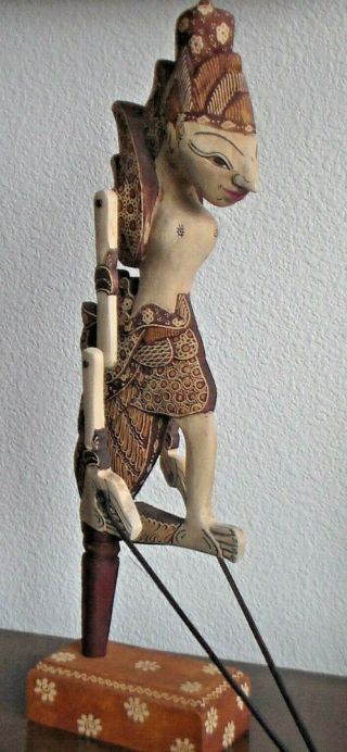 Vintage Wayang Indonesian Wood Shadow Puppet Golek Asian Javanese Rama 5
