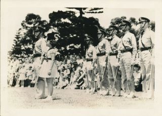 1930s Shirley Temple Reviews Wolfhounds At Schofield Barracks Hawaii 5x7 Photo