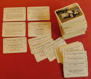 Approx 180x Vintage Australian James Flood Vintage Car Swap Cards Automobilia