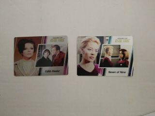 Star Trek The Women Of 50th Anniversary P1 And P2 Case Topper Metal Cards