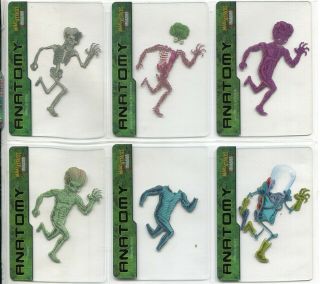 Mars Attacks Invasion Complete 6 Card Chase Set Anatomy Of An Alien