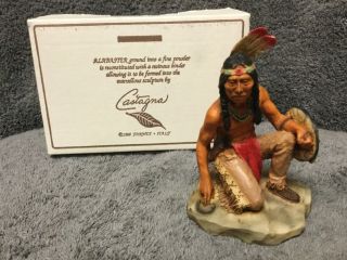 Castagna Native American Indian Brave W/box - Vintage 1989
