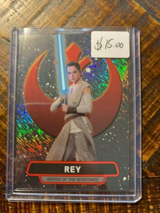 Star Wars The Force Awakens Chrome Heroes Of The Resistance Shimmer 30 /50
