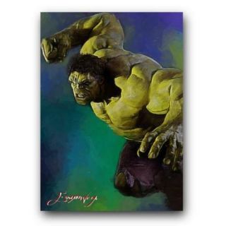 Aceo 2018 The Hulk 13 Hand Paint Art Sketch Card 12/50 Limited Artist Signed