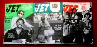Three 1968 Jet Magazines 66 Pages
