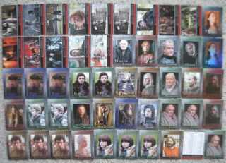 Game Of Thrones Cards Season I 48 Cards & 2 Foils Vg - Ex 2012 Rittenhouse