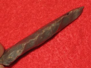 Authentic Native American artifact arrowhead Illinois archaic knife Y6 3