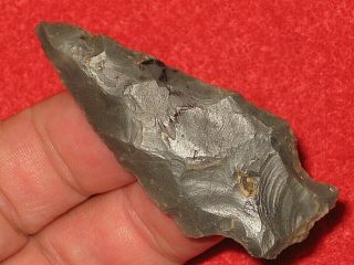 Authentic Native American artifact arrowhead Illinois archaic knife Y6 4