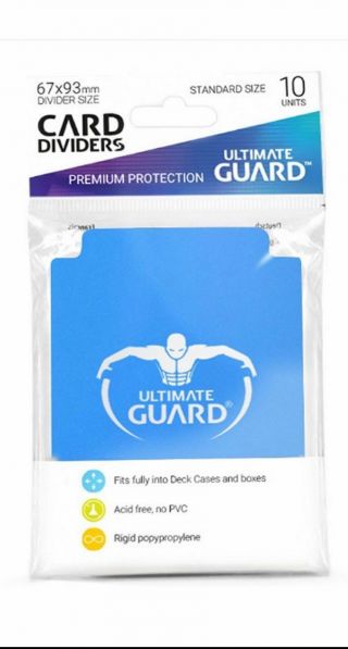 Ultimate Guard Trading Card Storage Dividers Pack Of 10 - Blue