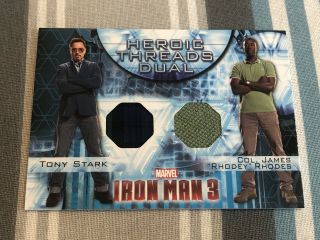 Iron Man 3 Costume Card Tony Stark And War Machine