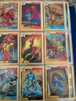 1991 Impel Marvel Universe Series Ii Complete (162 Card) Set Near To