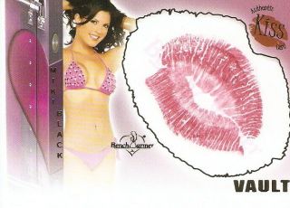 2011 Benchwarmer Vault Miki Black Kiss Card Playboy Wwe