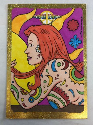 Woodstock Generation (breygent/2010) Art Sketch Card By Scottdm Simmons