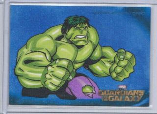 Ud Marvel Guardians Of The Galaxy Artist Sketch Card Of The Hulk By Lak Lim