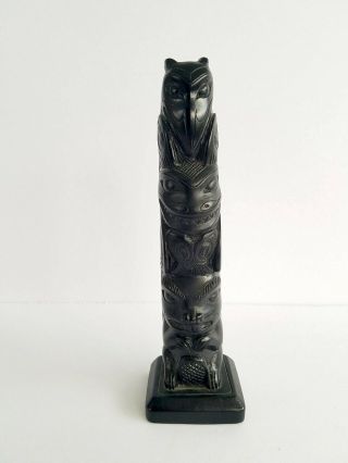 Museum Quality Argillite Totem Pole From Canadian Museum of Civilization By Boma 2