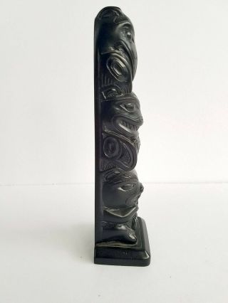 Museum Quality Argillite Totem Pole From Canadian Museum of Civilization By Boma 3