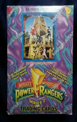 Mighty Morphin Power Rangers Series 2 Trading Cards Wax Box 1994