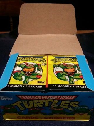 Tmnt Teenage Mutant Ninja Turtles Topps 1989 1990 Wax Box Series 1 24 Wax Packs