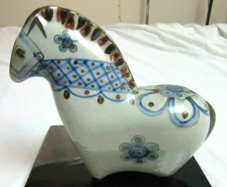 Vintage Ceramic Horse Made In Mexico 9 " X 7 " Signed Ke Ken Edwards