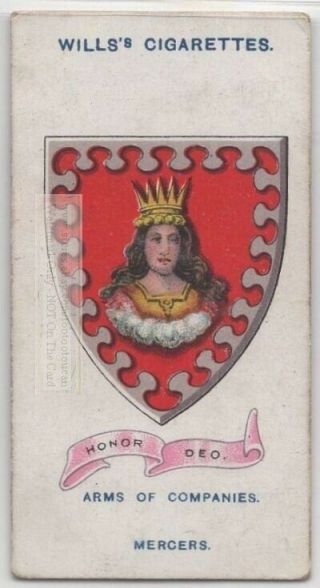 Worshipful Company Of Mercers Of London 100,  Y/o Trade Ad Card