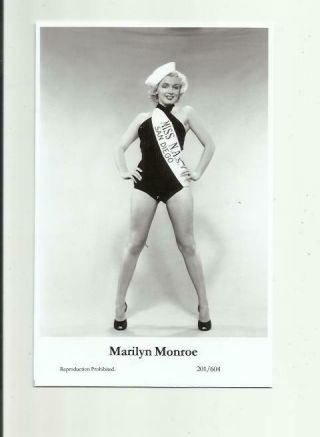N476) Marilyn Monroe Swiftsure (201/604) Photo Postcard Film Star Pin Up