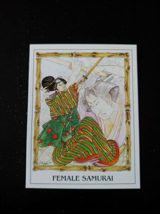 Cigarette/trade/cards.  M.  P.  Cards.  Samurai Warriors.  (1996).  (complete Set Of 12).