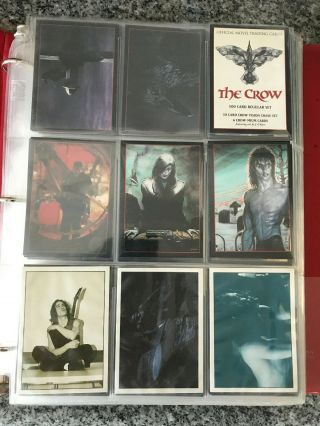 The Crow Brandon Lee 1994 Trading Card Full Set 1 - 100,  Plus Foil And Chase Cards