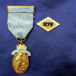 Freemasons Hospital Of Victoria Life Governor Medal; T.  Jamieson,  Ioof Badge.