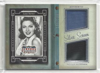 Lana Turner Double Materials Relic Card 2015 Panini Americana /299 Sd - Lt