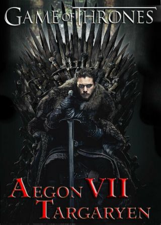 Aegon Vii Targaryen Kit Harrington Epic V3 Game Of Thrones Season 8 Card Sa4