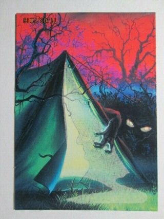 1996 Goosebumps - Glow - In - The - Dark Card - (g2) Welcome To Camp Nightmare