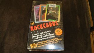 1991 Rock Cards Series 1 Wax Box