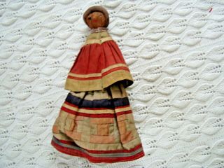Vintage Seminole Indian Doll Old 8.  5 "