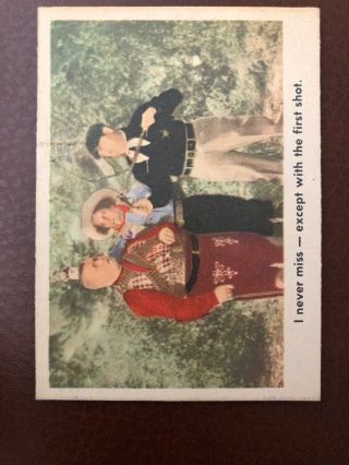 1959 Fleer Three Stooges 40 - I Never Miss.  Vg/ex - Sweet Card