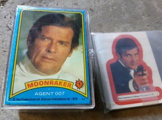 Moonraker Movie 1979 Trading Cards Complete Set James Bond