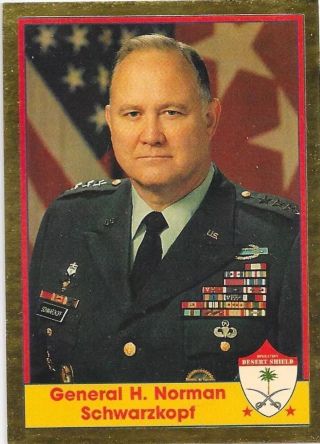 Operation Desert Shield - General H.  Norman Schwarzkopt Gold Card Limited To 500