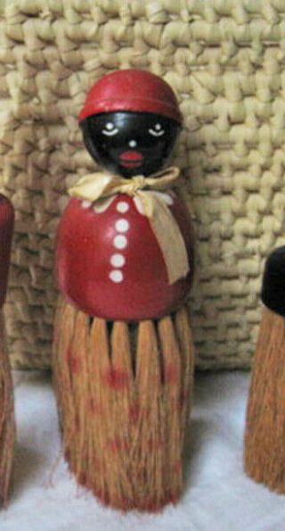 Vintage Black Americana Woman - Tall - Clothes Brush,  Whisk Broom - Mammy