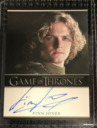 Finn Jones - Game Of Thrones Season 2 Two Autograph Card Rittenhouse Iron Fist